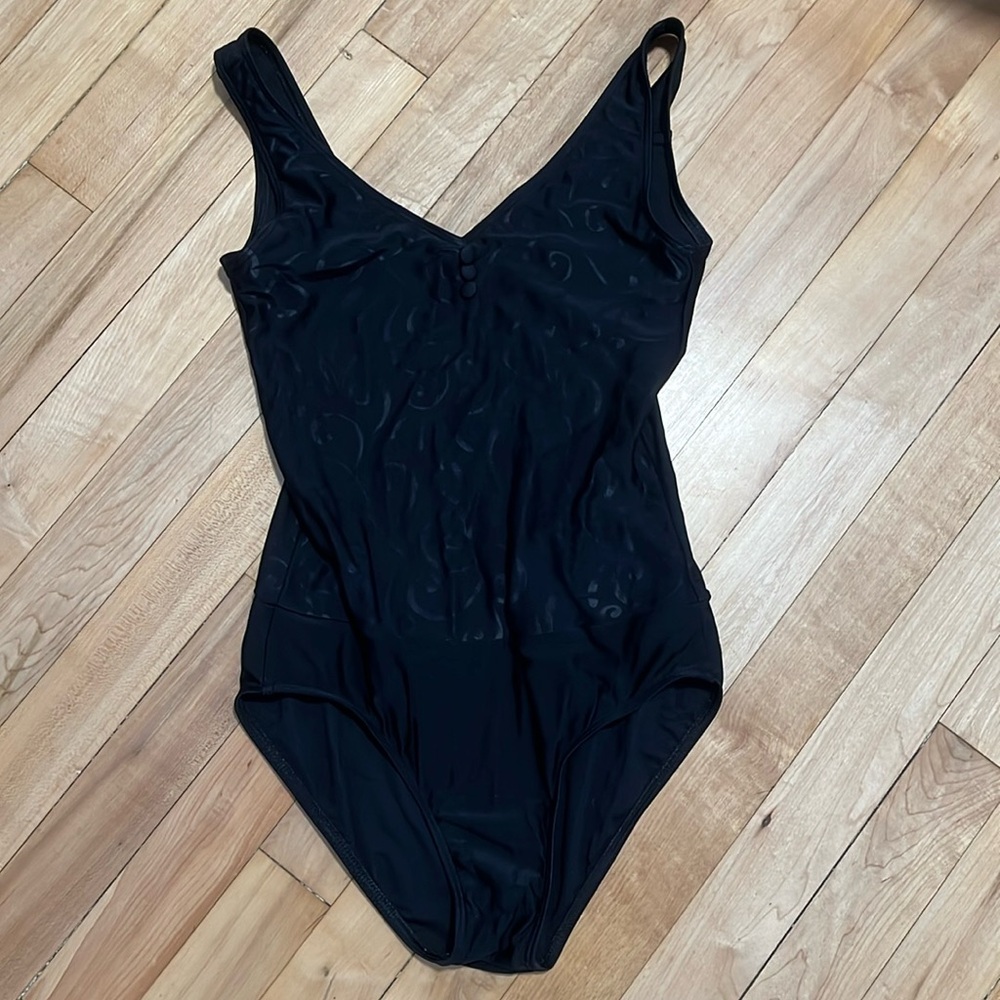 Wear Moi Black Swirl Leotard